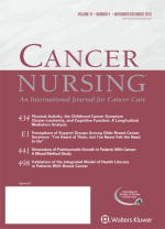 cancer nursing jnl cover